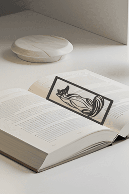 Fox Bookmark, Gift Idea 3d model