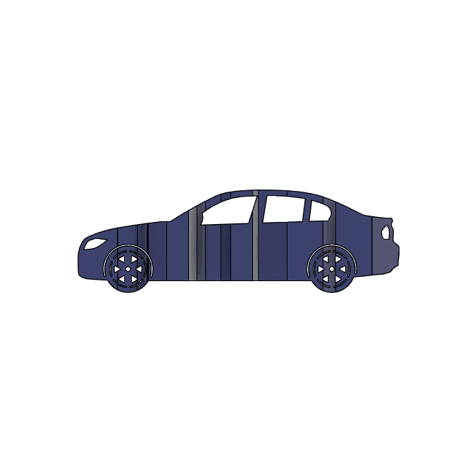 335 XI 2009 3D Car Flip Art Desk Display 3d model
