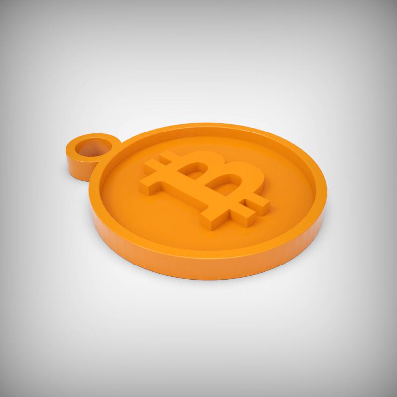 Porte-clés Bitcoin, l'Accessoire Crypto-Chic 3d model