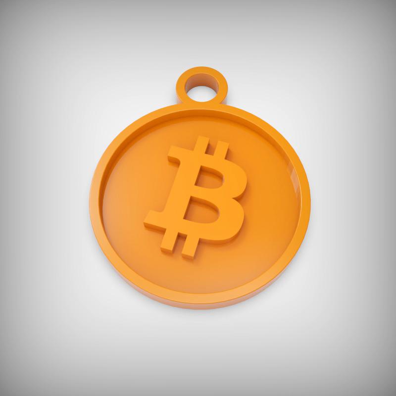 Porte-clés Bitcoin, l'Accessoire Crypto-Chic 3d model