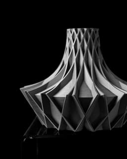 The Arkan Short Vase, Modern and Unique Home Decor for Dried and Preserved Flower Arrangement 3d model