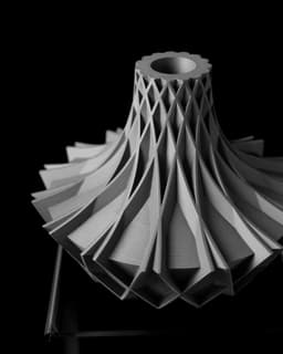 The Arkan Short Vase, Modern and Unique Home Decor for Dried and Preserved Flower Arrangement 3d model