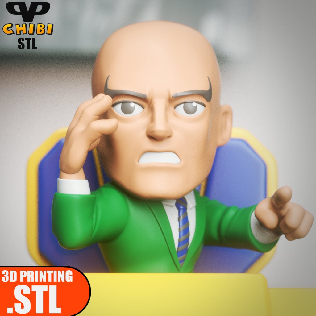 Professor X Chibi STL for 3D Printing ChibiSTL 3DXM 3d model