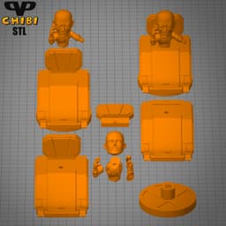 Professor X Chibi STL for 3D Printing ChibiSTL 3DXM 3d model