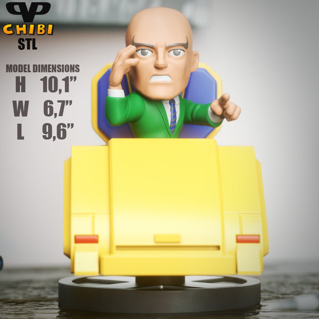 Professor X Chibi STL for 3D Printing ChibiSTL 3DXM 3d model