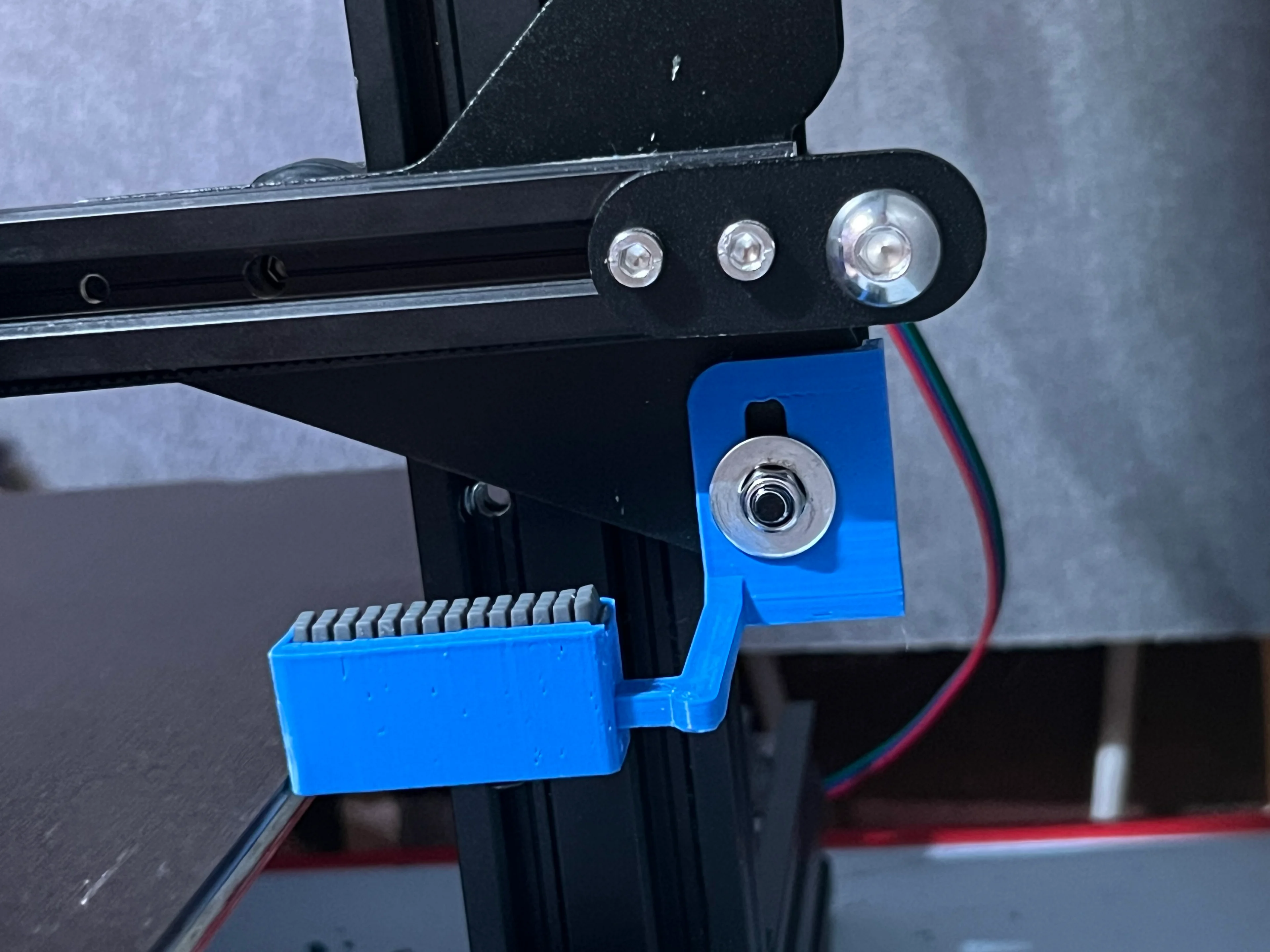 Ender 3 silicone brush nozzle wiper 3d model