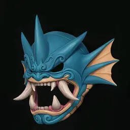 Gyrados Menpo Mask 3d model