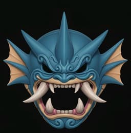Gyrados Menpo Mask 3d model