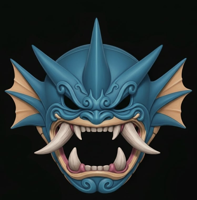 Gyrados Menpo Mask 3d model
