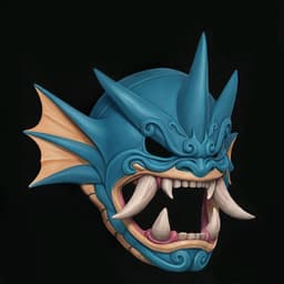 Gyrados Menpo Mask 3d model