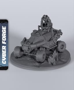 Wardog Diorama - With Free Cyberpunk Warhammer - 40k Sci-Fi Gift Ideas for RPG and Wargamers 3d model