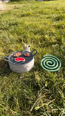 GRILL COIL | BARBECUE MOSQUITO COIL HOLDER 3d model