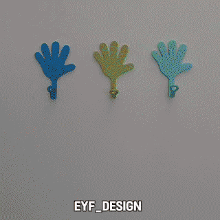 Sticky Hand Wall Hook 3d model