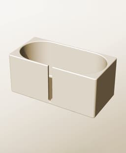 CX96-95-SB Modular Stacking slotted container for home decor 3d model