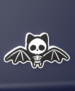 Skeleton Bat - LED Strip compatible 3d model