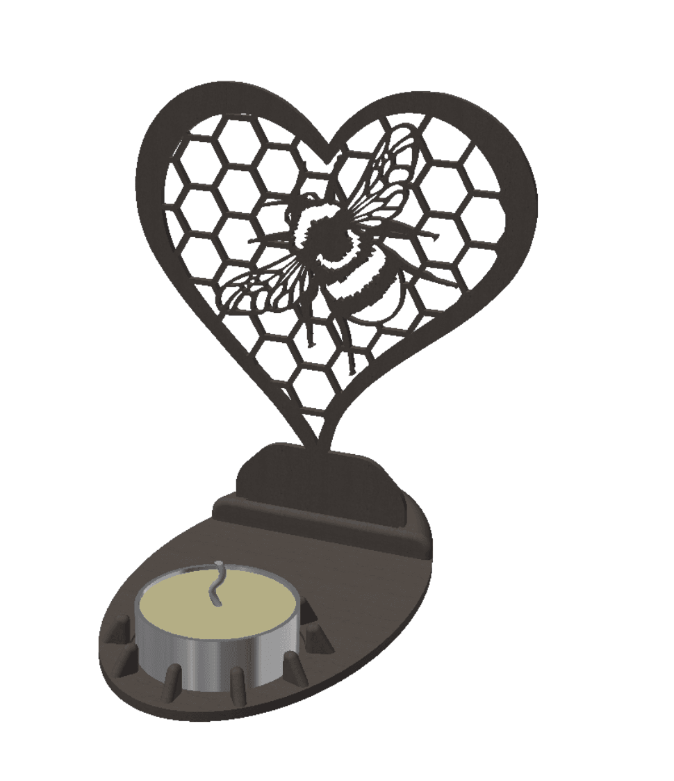 Candle Holder Decoration 3d model