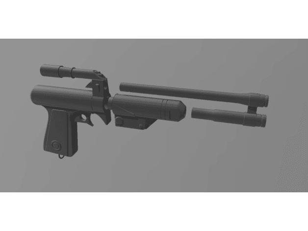 Boba Fett Blaster Pistol 3d model