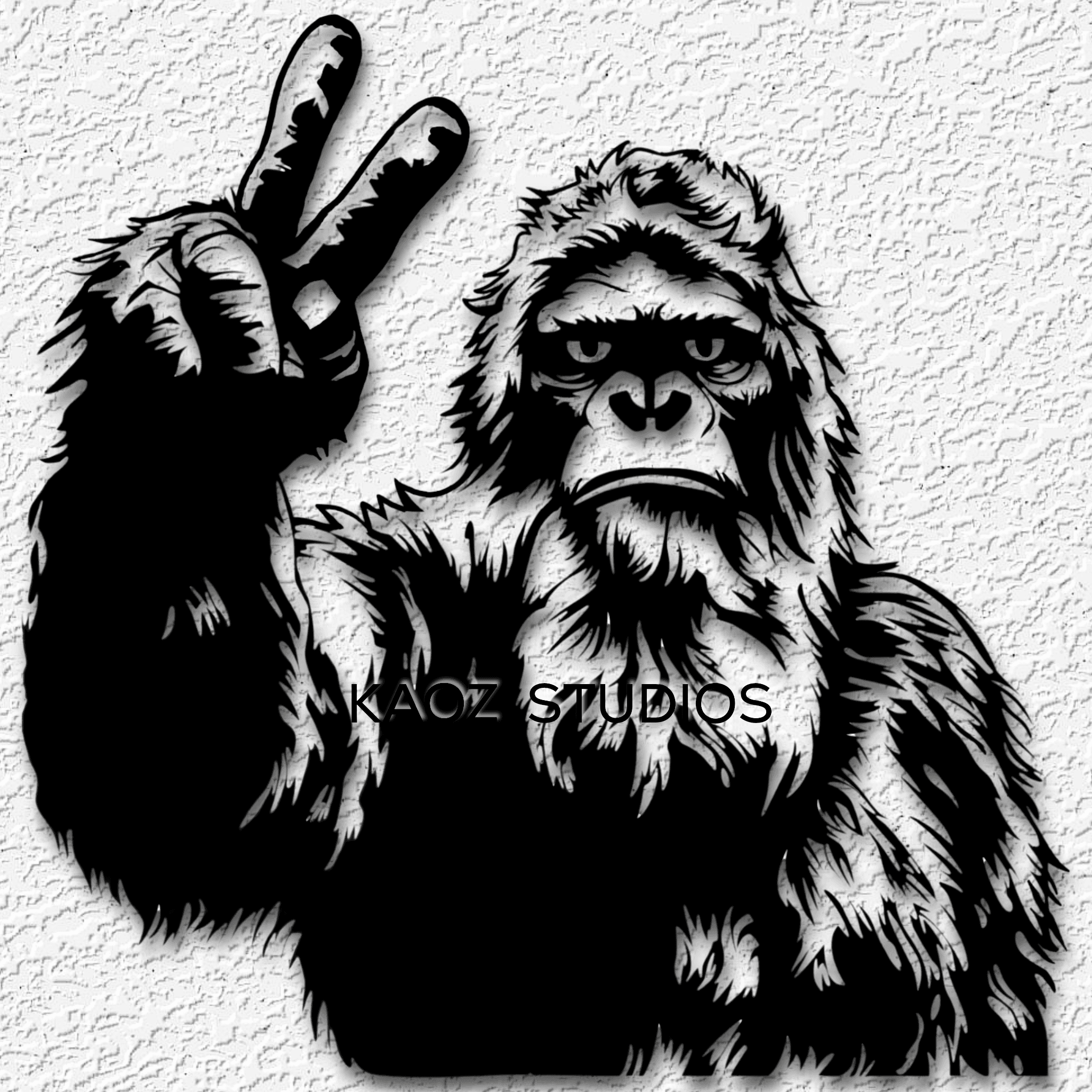 Funny Bigfoot wall art Sasquatch wall decor Yeti decoration 3d model