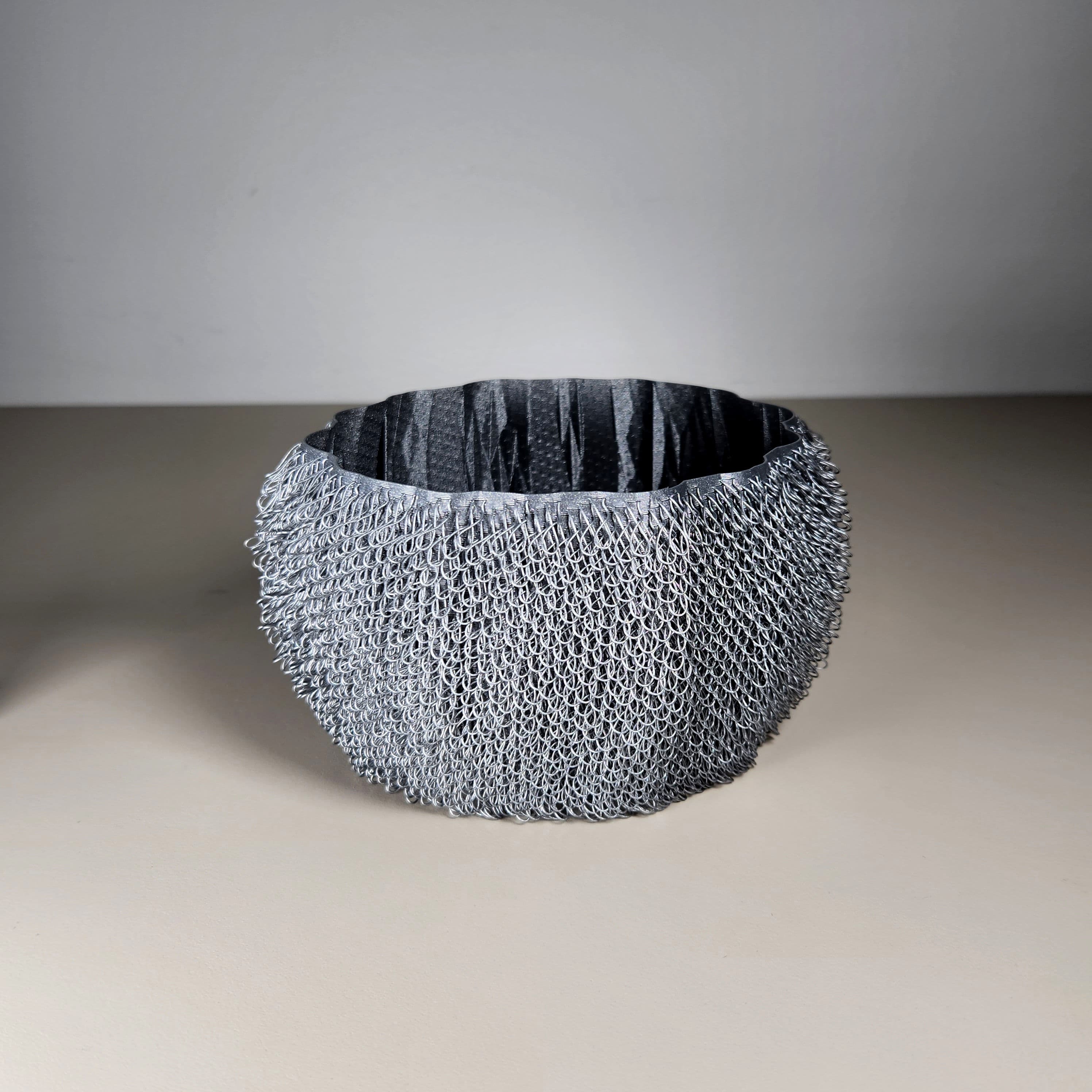 Hairy Loopy Bowl - quick easy print 3d model