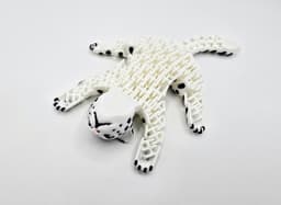 FLEXI SNOW LEOPARD 3d model