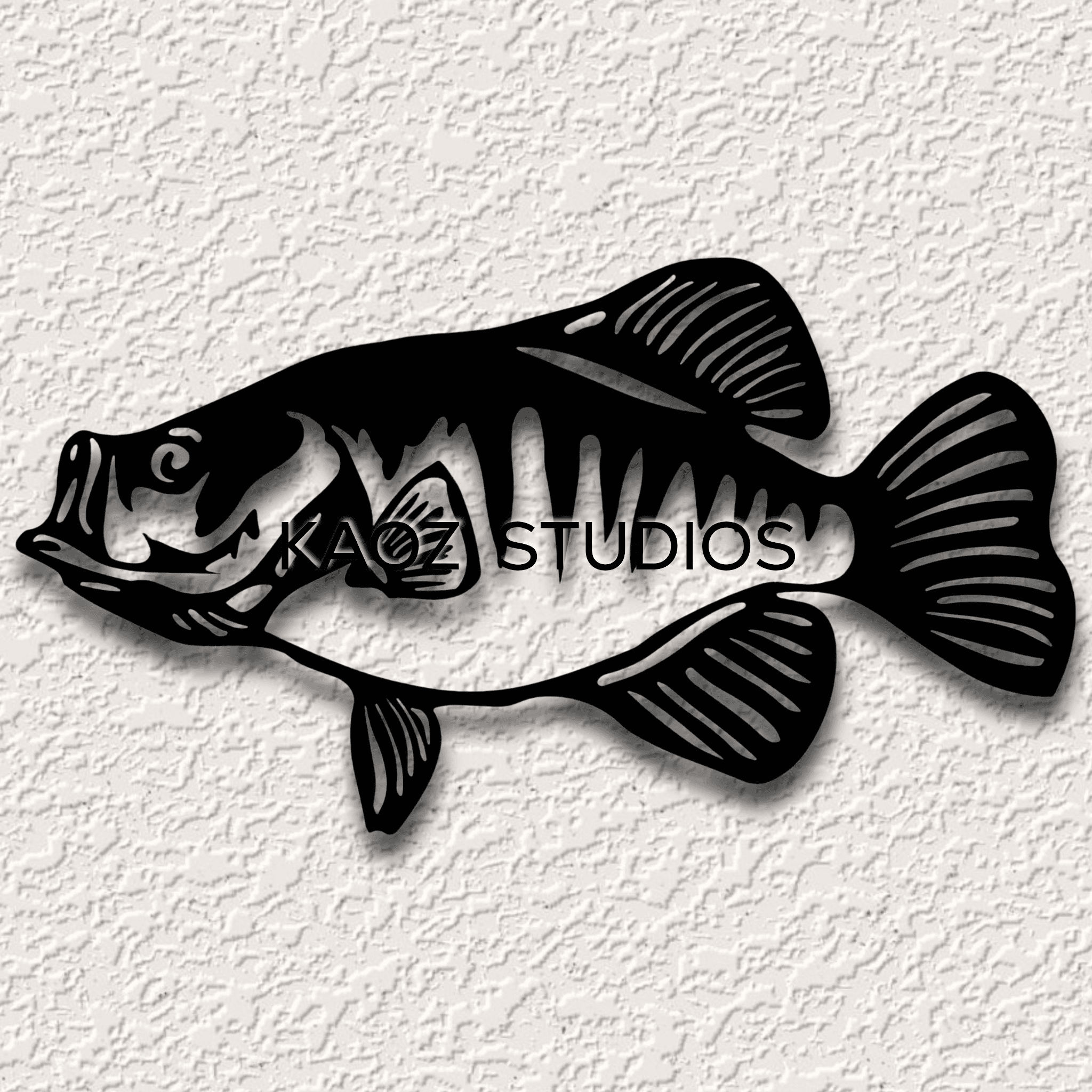 fish wall art crappie wall decor fishing decoration for fisherman 3d model