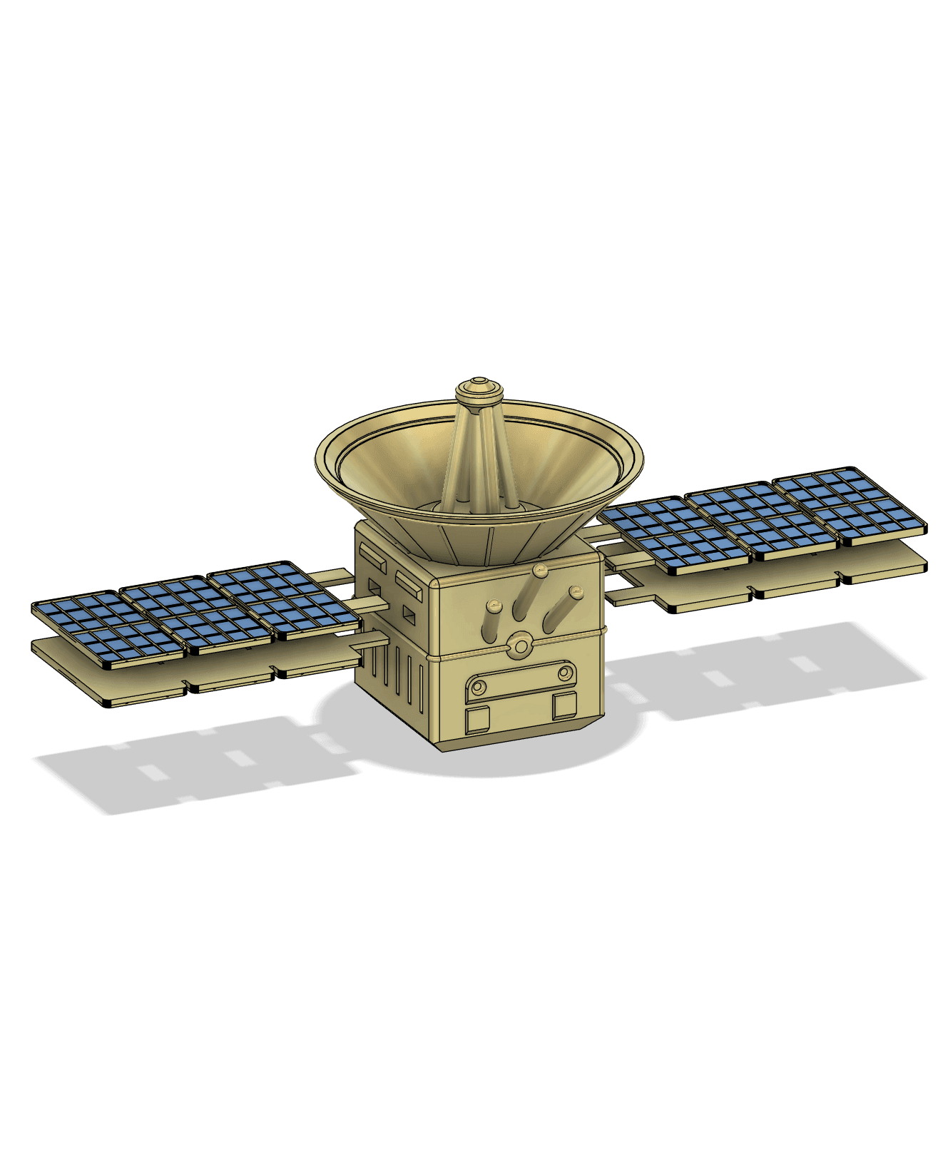 Square Satellite - Tiny Turbos 3d model