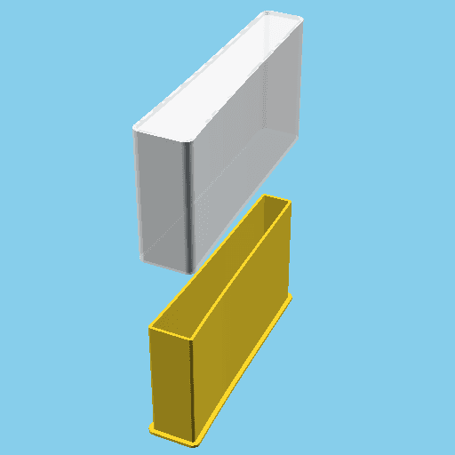 LATIN CAPITAL LETTER I, nestable box (v1) 3d model