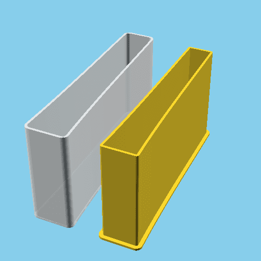 LATIN CAPITAL LETTER I, nestable box (v1) 3d model