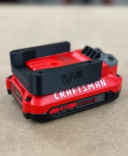 Craftsman 20V Battery Mount - Craftsman 20V Battery Mount - 3d model