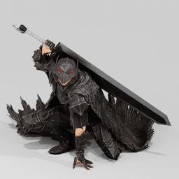 ULTIMATE BERSERK ARMOR GUTS PACK full armor with helmet cannon arm dragonslayer behelit and figure l 3d model
