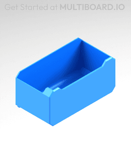 2x1x1 LU - Labelled - MultiBin Simple Drawer 3d model