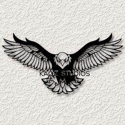 eagle wall art bird of prey wall decor 2d eagle decoration 3d model