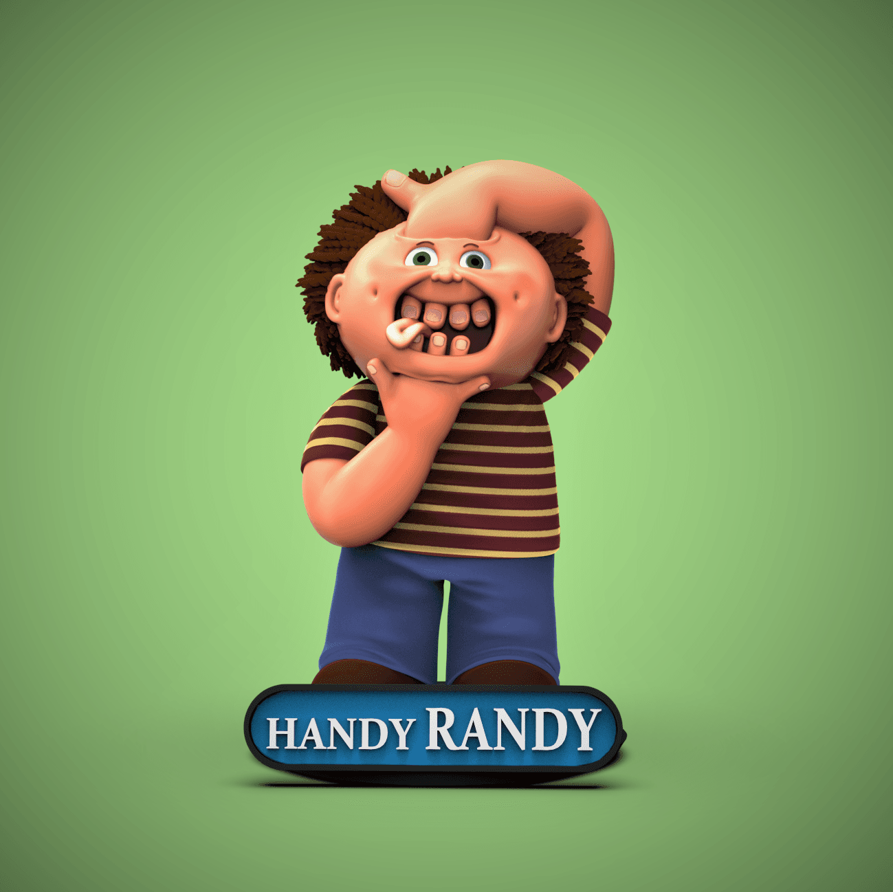 Handy RANDY -Garbage Pail Kids 3d model