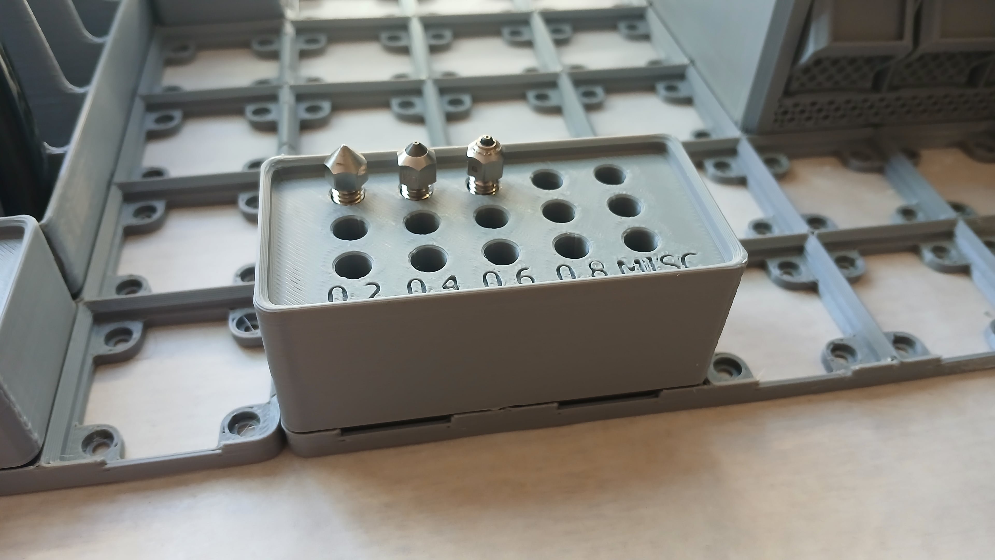 Gridfinity Flowtech nozzle holder.stp 3d model