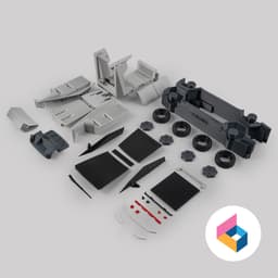 Foldable Cybertruck Production Version 3d model