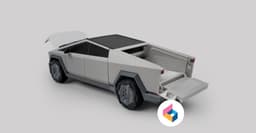 Foldable Cybertruck Production Version 3d model