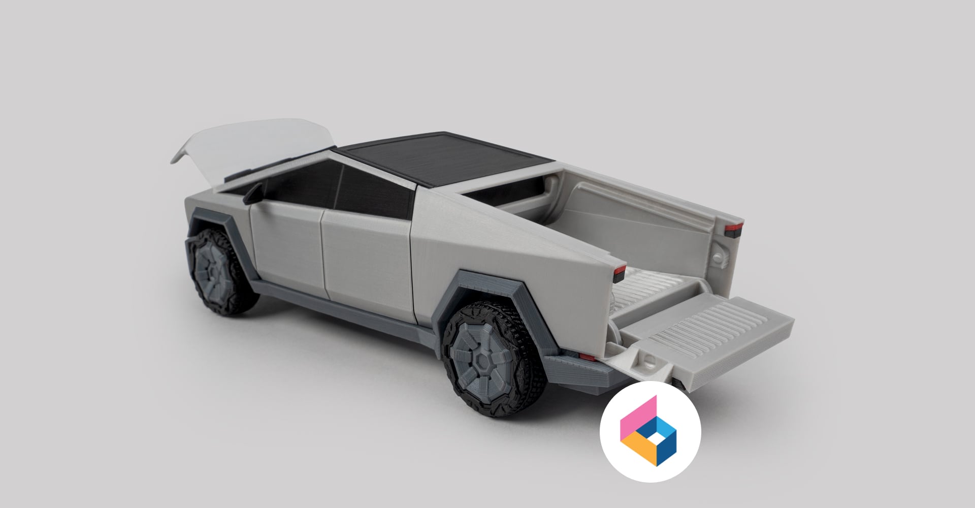 Foldable Cybertruck Production Version 3d model