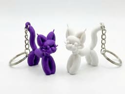 Balloon Cat Keychain - Llavero Gatito Globo (Pop Art) 3d model