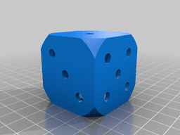 Hollow 6 Sided Dice 3d model