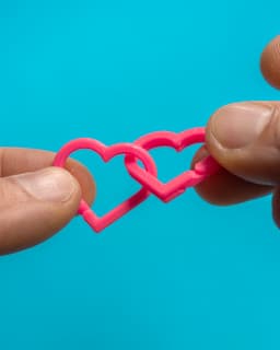 EZPZ Keyring Heart 1" // Keychain Ring 3d model