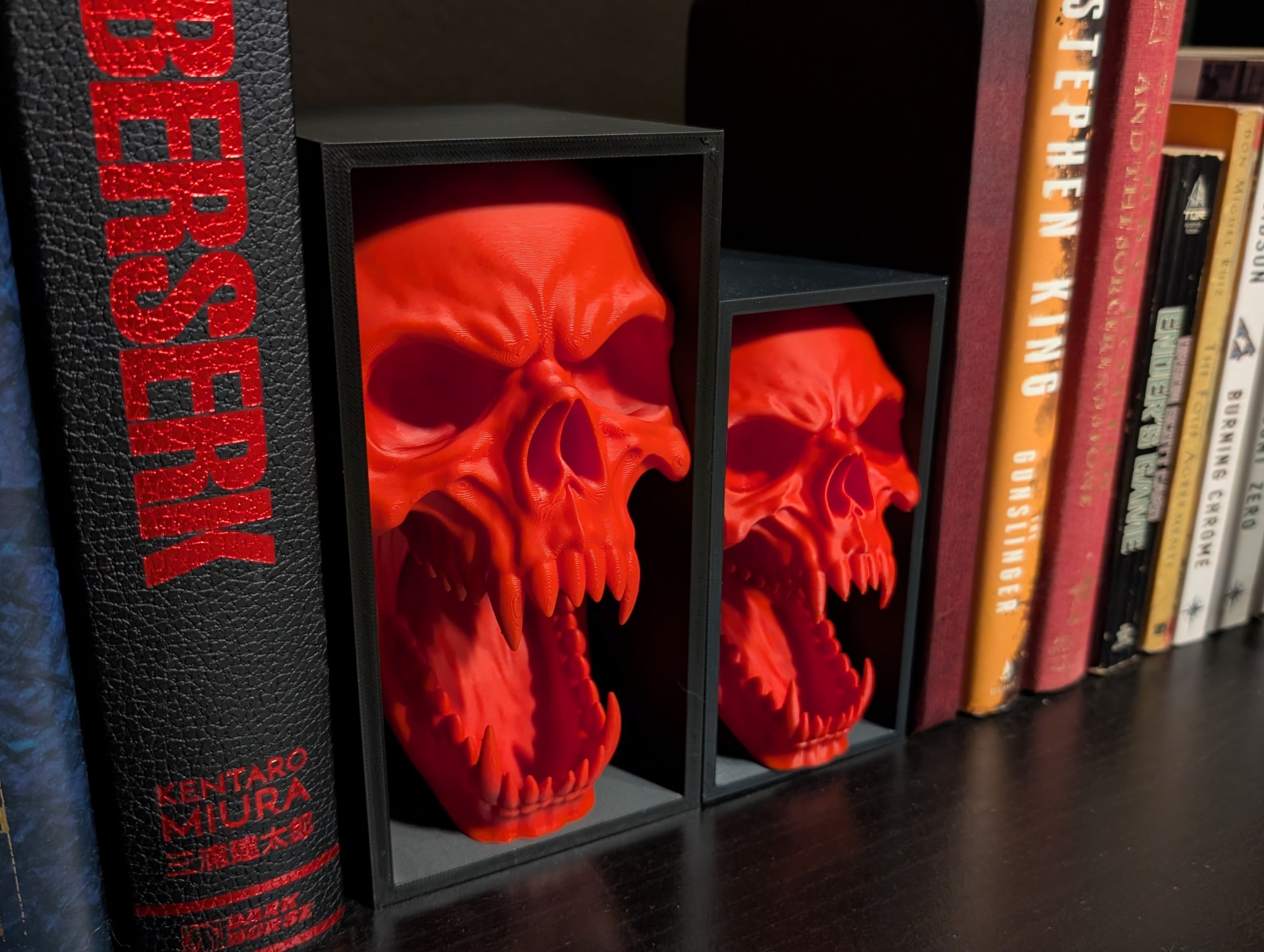 Vampire Skull Book Nook 3d model