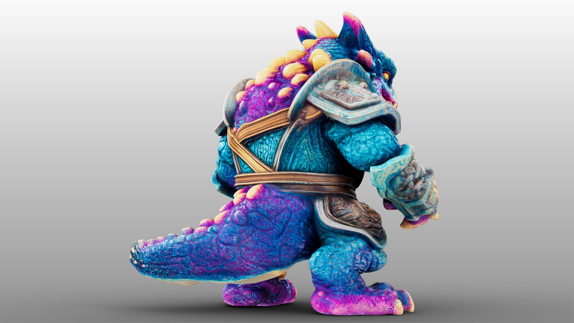 Rainbow Dragon 3d model