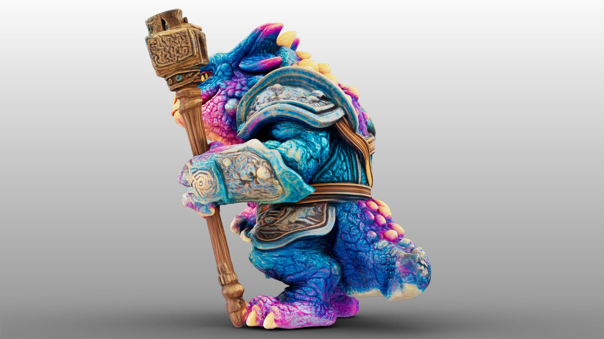 Rainbow Dragon 3d model
