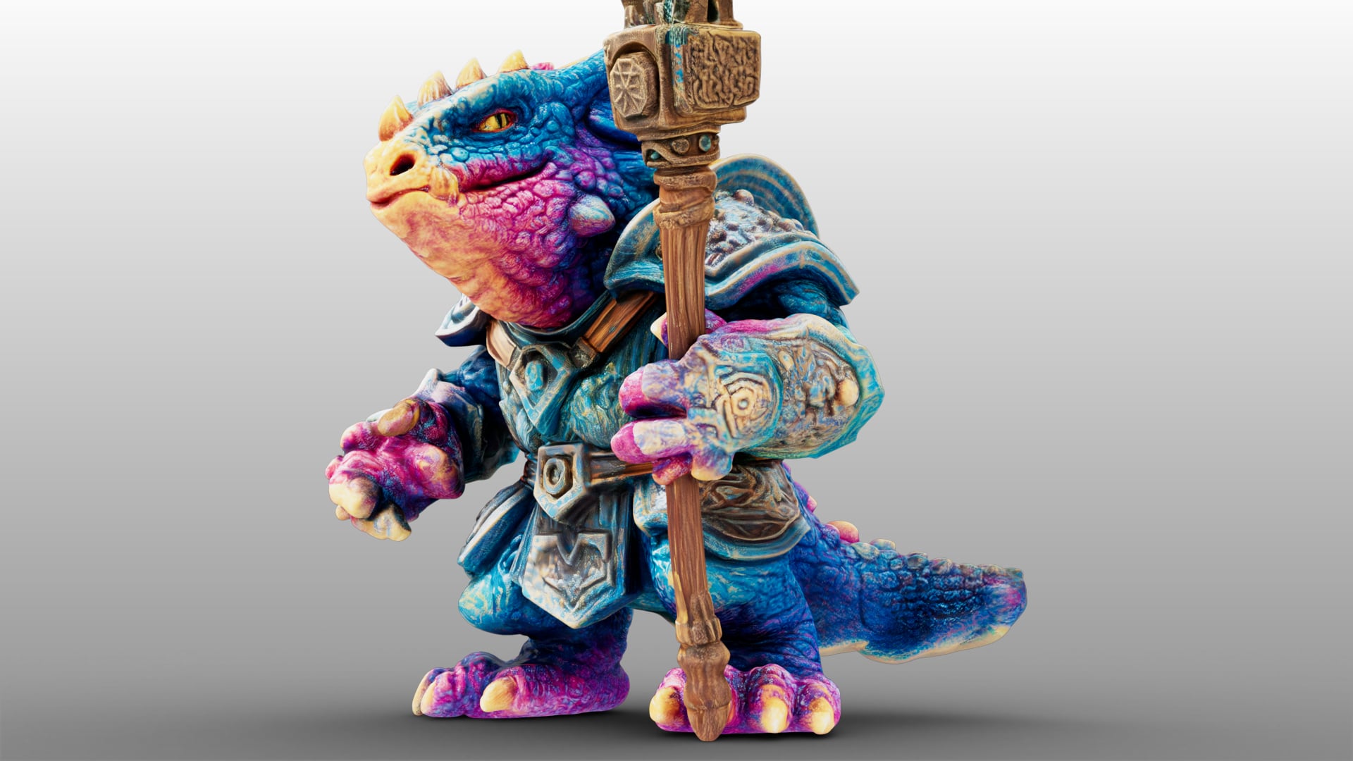 Rainbow Dragon 3d model