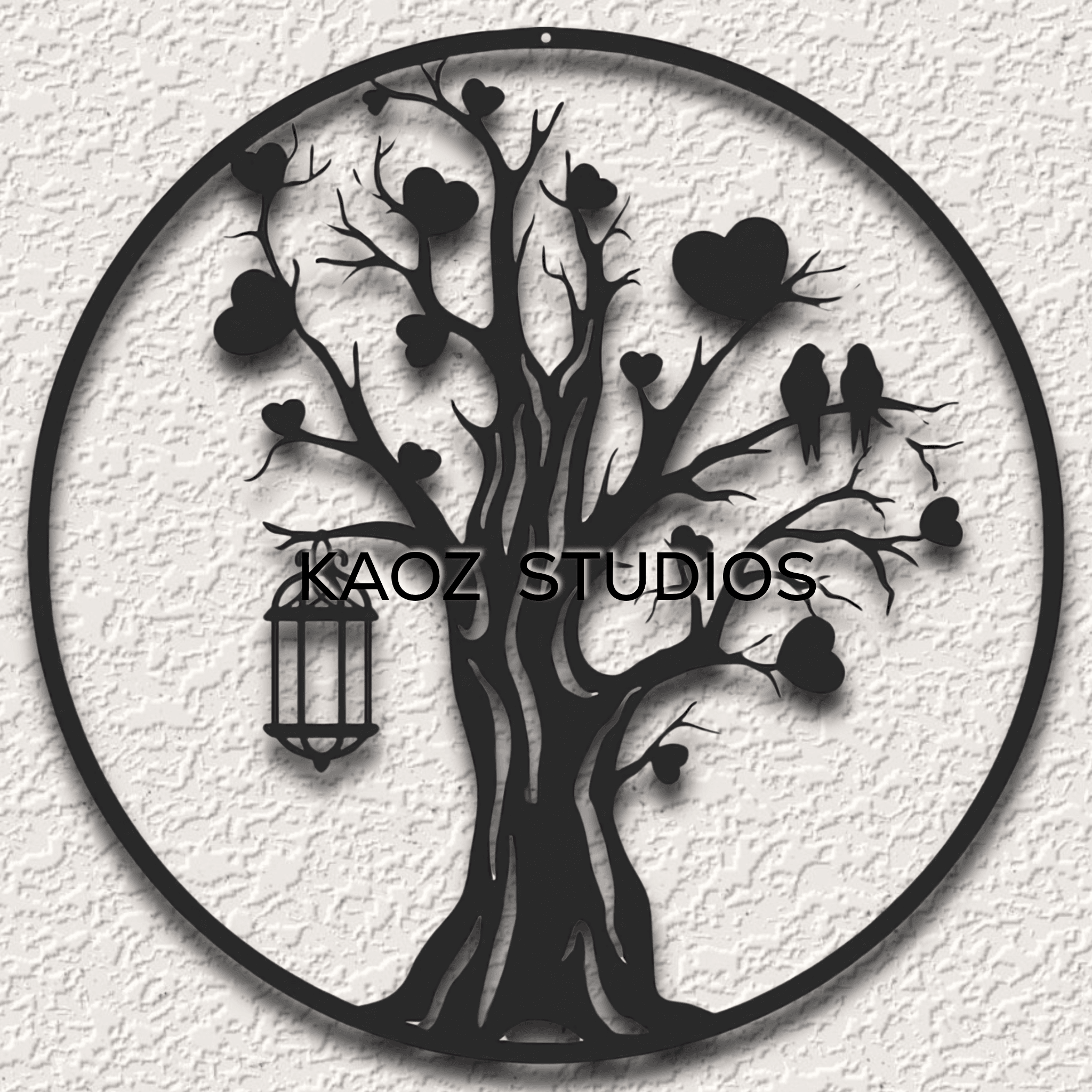 tree of life wall art heart tree wall decor birds in a tree decoration 3d model