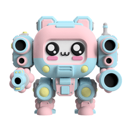 UWU Strike Force Bubbles: Adorable Sci-Fi Cat Mech Miniature for Tabletop Wargames | Royalty-Free 3D 3d model