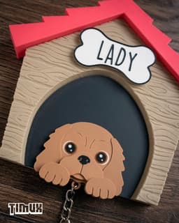 COCKER SPANIEL KEYCHAIN SET 3d model
