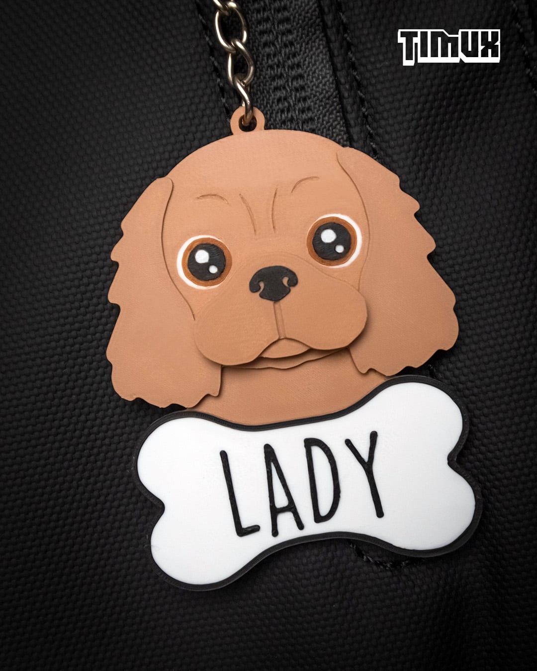 COCKER SPANIEL KEYCHAIN SET 3d model
