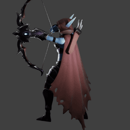Female Elf Ranger v2.0 3d model