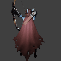 Female Elf Ranger v2.0 3d model